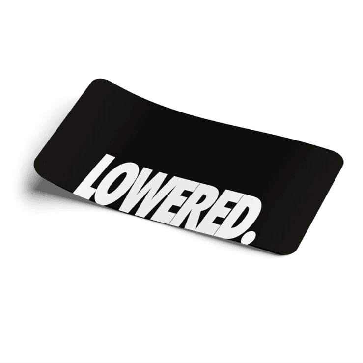 STRICTLY STATIC LOWERED. DECAL SLAP - The Drivers HQ