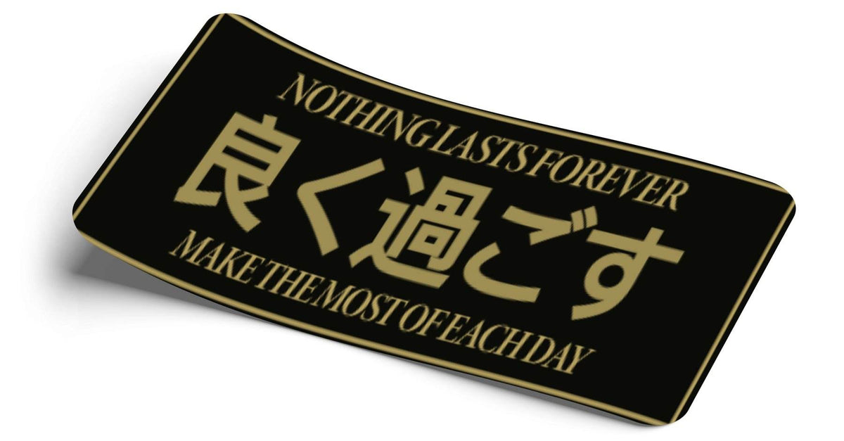 STRICTLY STATIC NOTHING LASTS FOREVER JP SLAP STICKER DECAL - The Drivers HQ