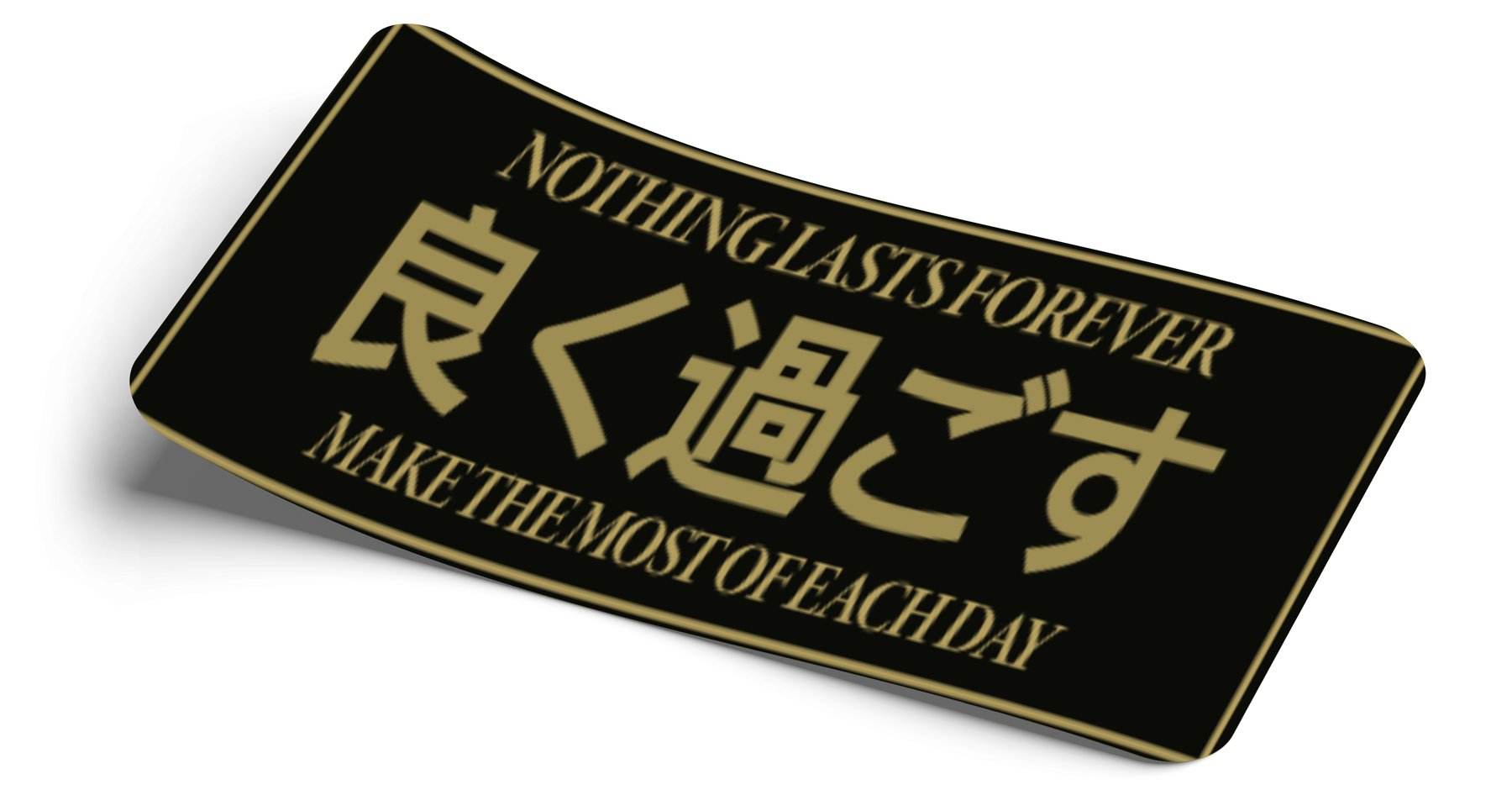 STRICTLY STATIC NOTHING LASTS FOREVER JP SLAP STICKER DECAL - The Drivers HQ