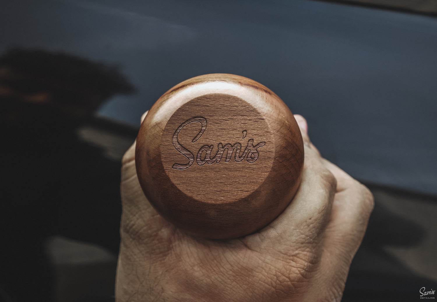 SAMS DETAILING WOODEN PUCK - The Drivers HQ