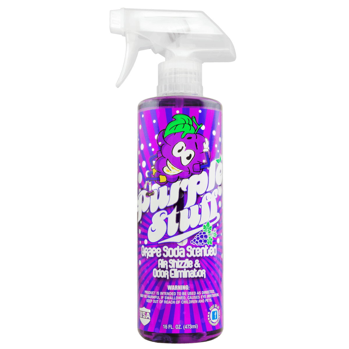 CHEMICAL GUYS PURPLE STUFF GRAPE SMELL AIR FRESHENER & ODOR ELIMINATOR - The Drivers HQ