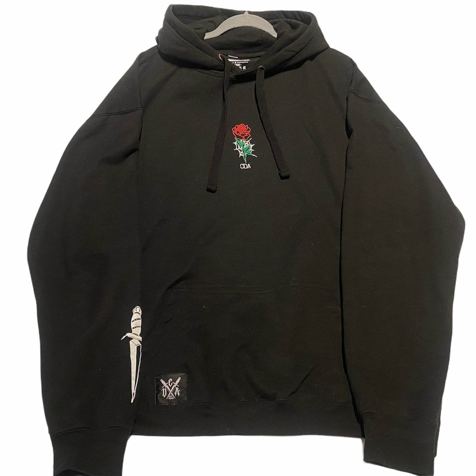 CDA ROSE HOODIE BLACK - The Drivers HQ
