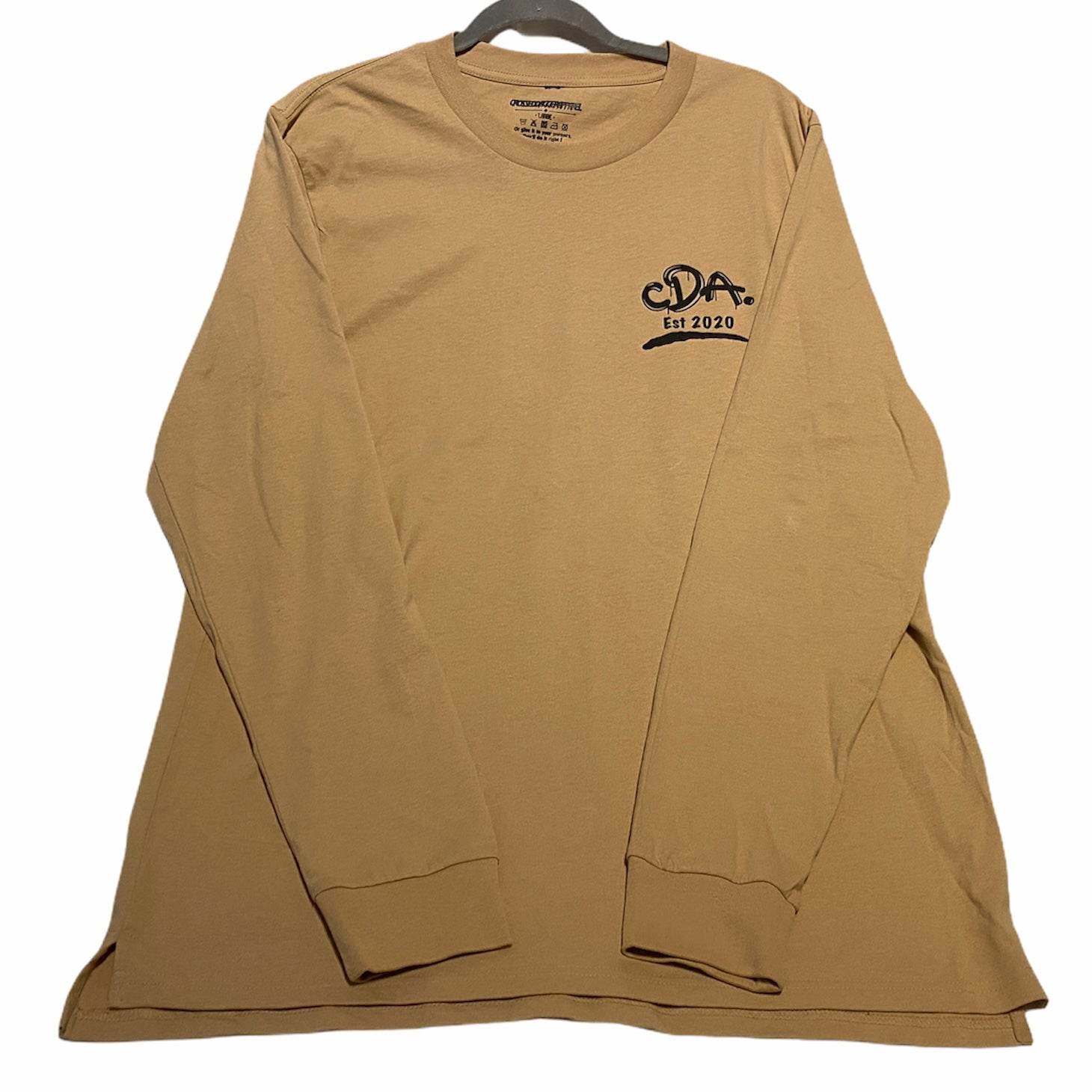 CDA SKATE LONG SLEEVE TEE TAN - The Drivers HQ