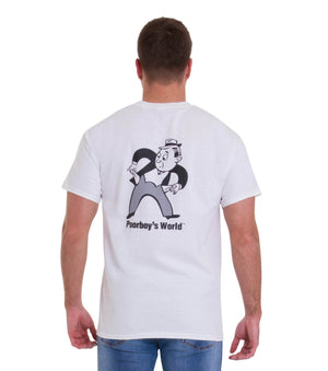 POORBOYS WORLD T-SHIRT (WHITE) - The Drivers HQ