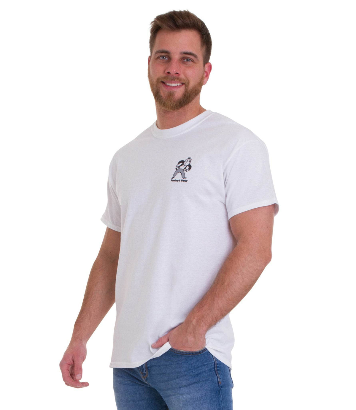 POORBOYS WORLD T-SHIRT (WHITE) - The Drivers HQ