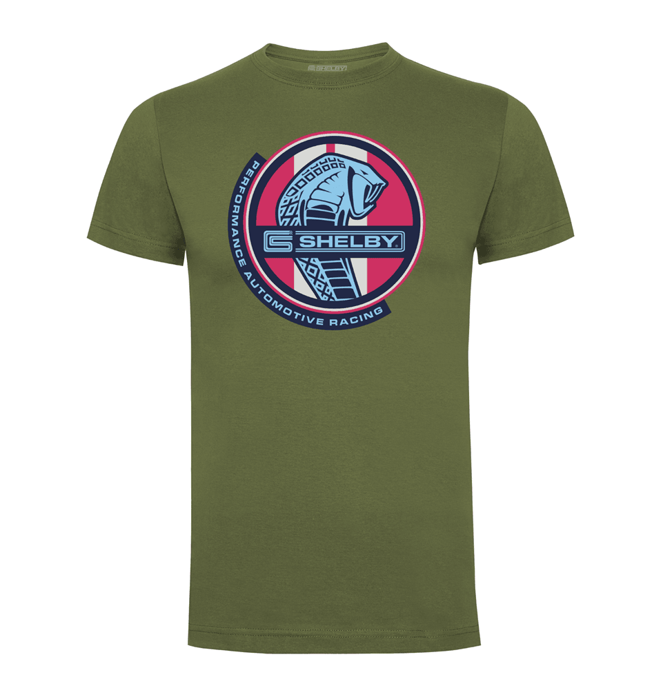 SHELBY PERFORMANCE RACING T-SHIRT - MILITARY GREEN - The Drivers HQ