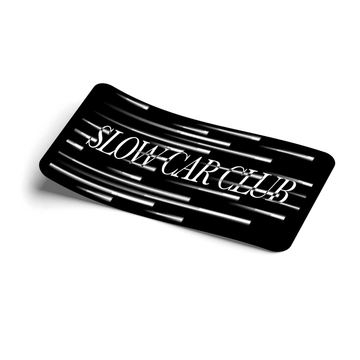 STRICTLY STATIC SLOW CAR CLUB DECAL SLAP STICKER - The Drivers HQ