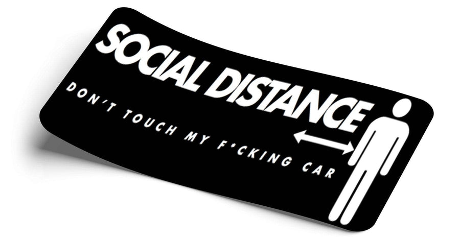 STRICTLY STATIC SOCIAL DISTANCE SLAP STICKER - The Drivers HQ
