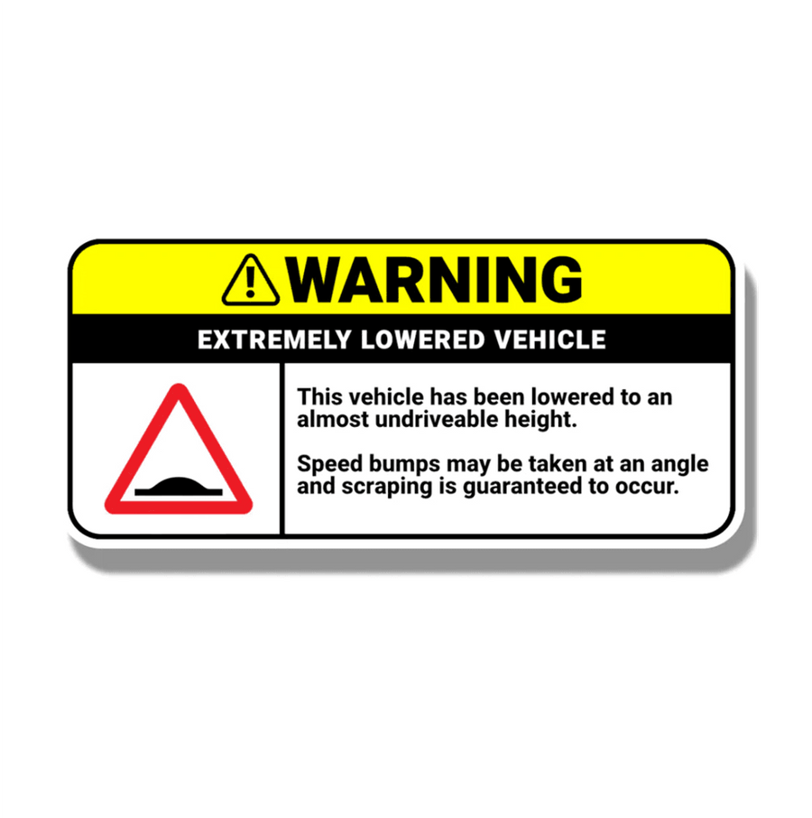 Strictly Static Speed Bump Dash Sticker - The Drivers HQ