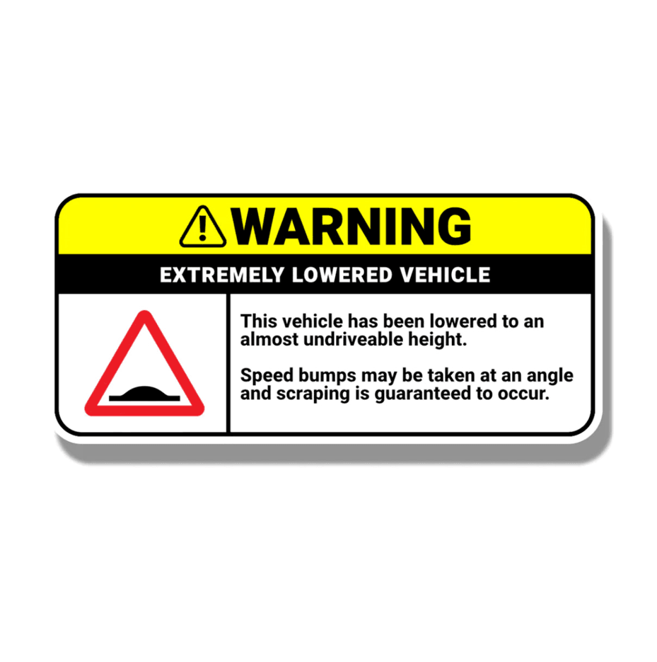 Strictly Static Speed Bump Dash Sticker - The Drivers HQ