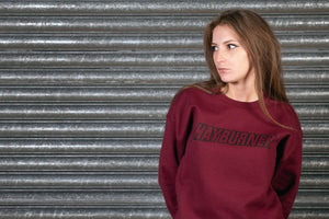 HAYBURNER BURGUNDY SWEATSHIRT - The Drivers HQ