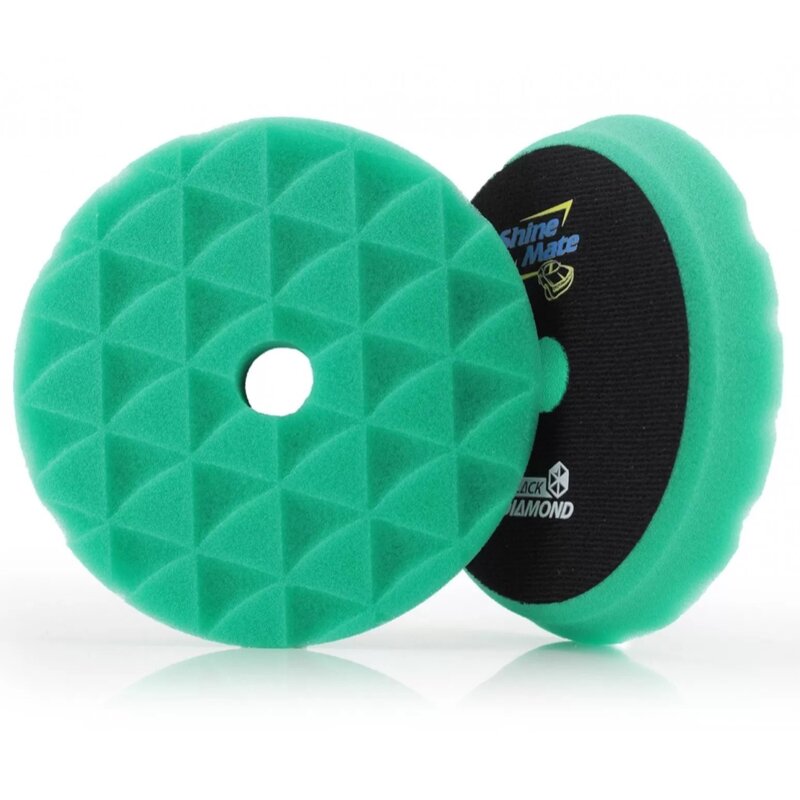 ShineMate Black Diamond Green Heavy Cutting Pad