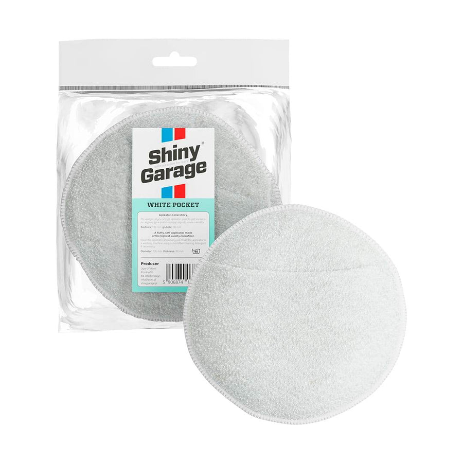 Shiny Garage White Pocket Applicator - The Drivers HQ