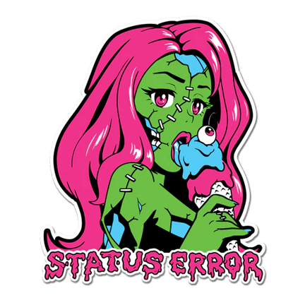 Status Error New Ice Cream Girl Sticker - The Drivers HQ