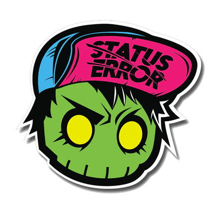 Status Error New Skull Sticker - The Drivers HQ