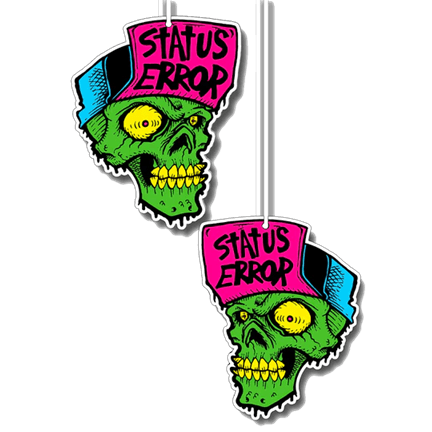 Status Error Skull Air Freshener - Bubblegum - The Drivers HQ