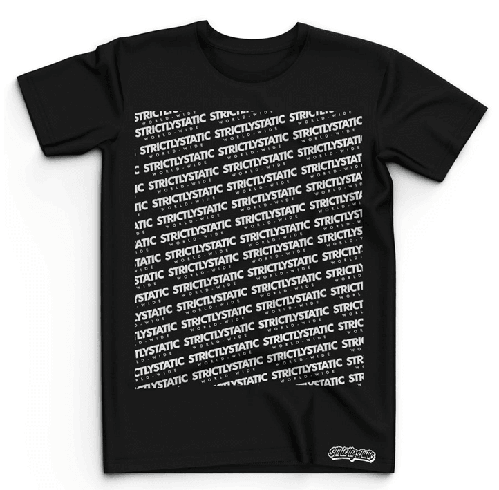 Stictly Static Logo Repeat Tee - The Drivers HQ