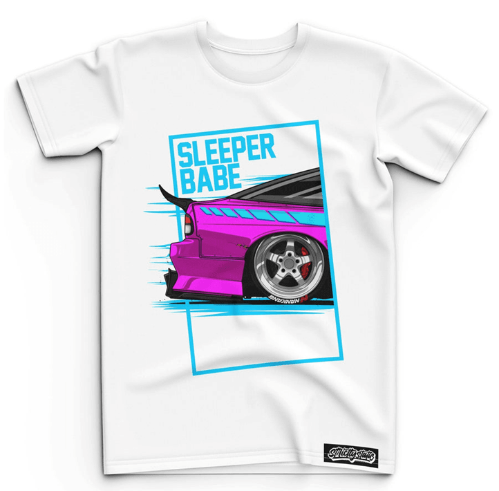 Stictly Static Sleeper Babe Tee White - The Drivers HQ