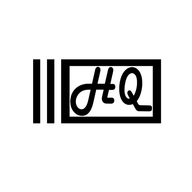 HQ Lined Box Logo Decal Sticker 135mm x 65mm - The Drivers HQ