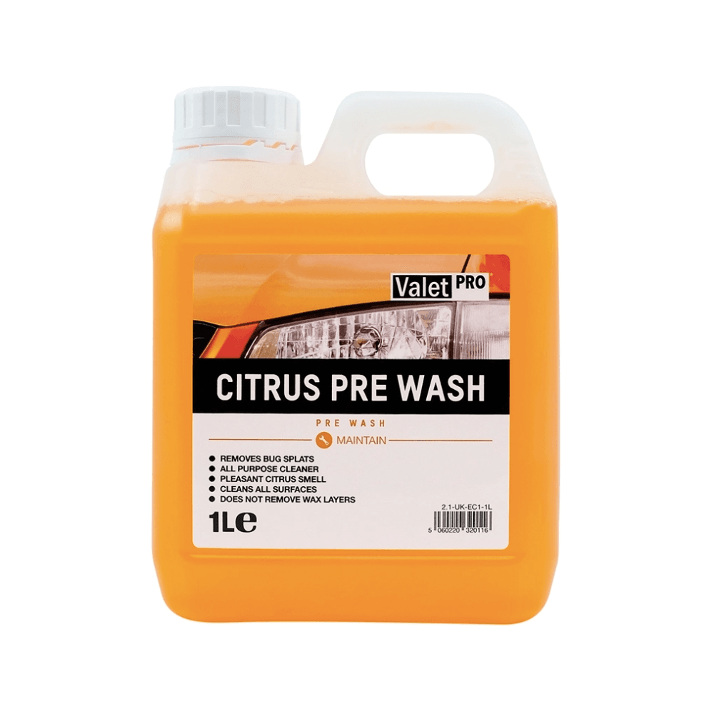 ValetPRO Citrus Pre Wash 1L – Sgrassante E Pre-lavaggio Agrumato Per Auto