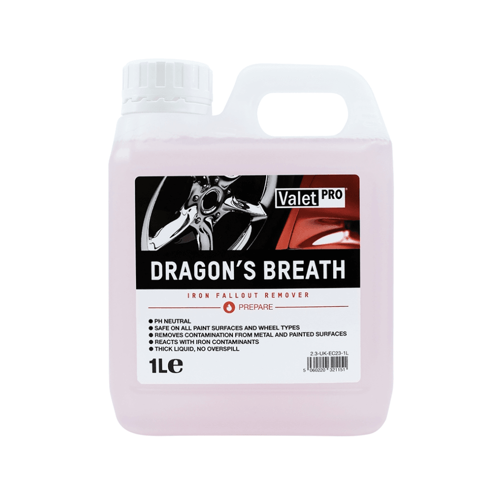 ValetPro Dragons Breath - Iron Fallout Remover (500ml, 1L & 5L) - The Drivers HQ