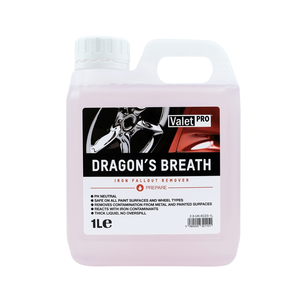 ValetPro Dragons Breath - Iron Fallout Remover (500ml, 1L & 5L)