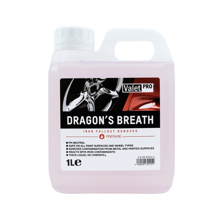 ValetPro Dragons Breath - Iron Fallout Remover (500ml, 1L & 5L)