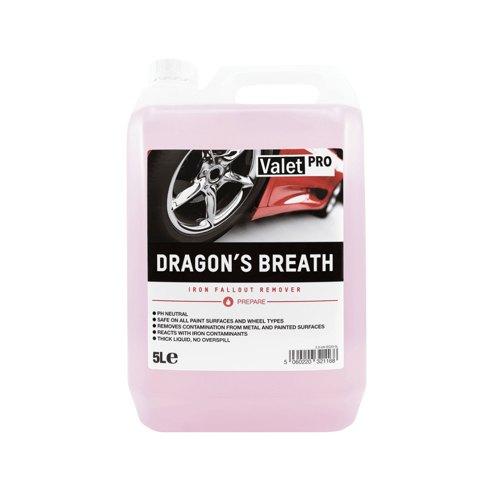 ValetPRO Dragons Breath Fallout-Entferner 5 Liter – Kraftvoll Gegen Eisenpartikel & Bremsstaub