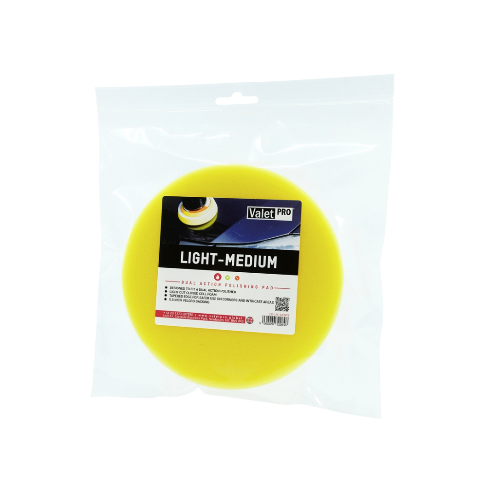 ValetPro Light-Medium 5.5" Polishing Pad (Yellow) 135/150mm