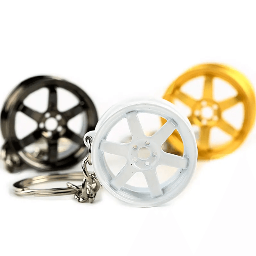 6 Spoke Wheel Key Chain keyring - The Drivers HQ