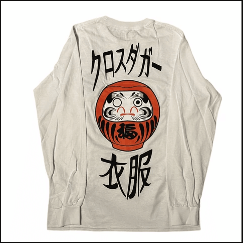 CDA DARUMA DOLL LONG SLEEVE TOP WHITE - The Drivers HQ
