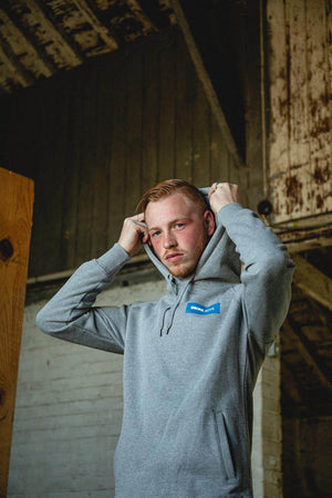 BROKE BOYS GREY HOODIE BLUE BOX - The Drivers HQ