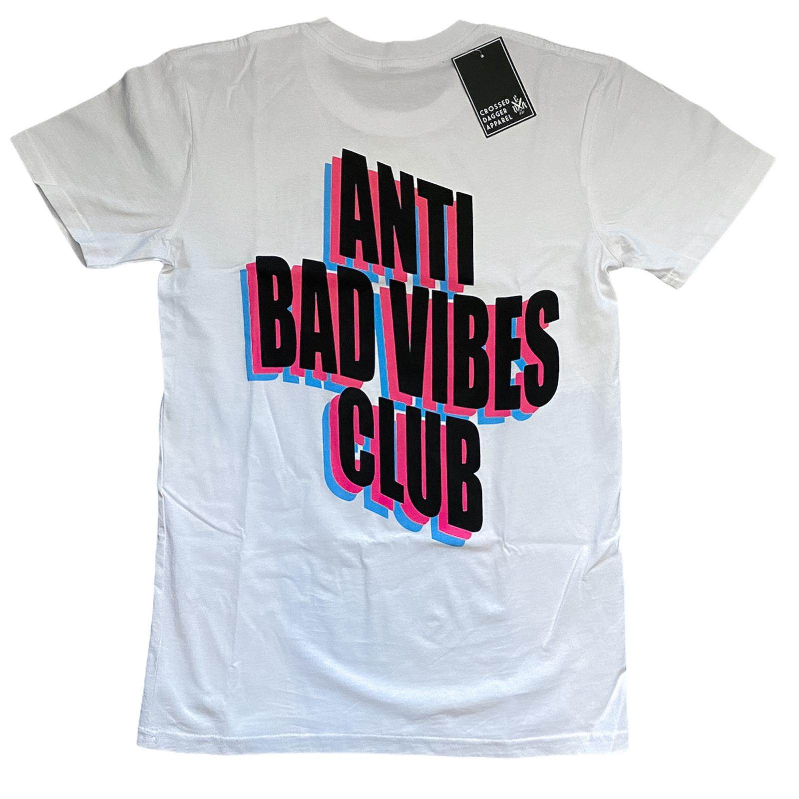 CDA ANTI BAD VIBES CLUB TEE - WHITE - The Drivers HQ