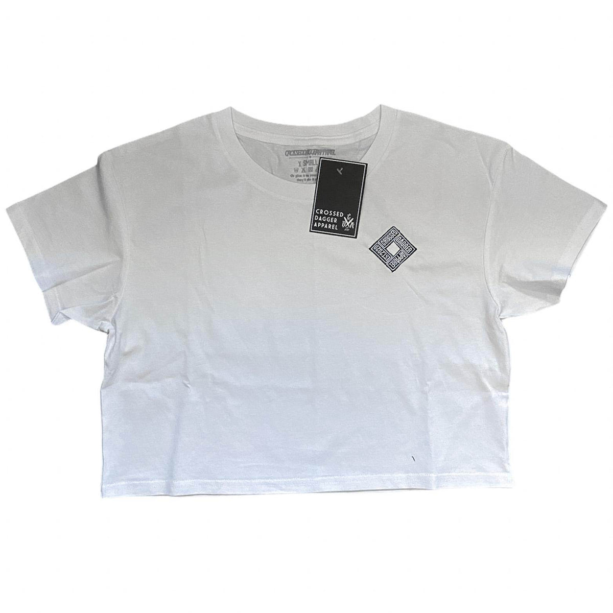 CDA ORIGINALS CROP TEE - WHITE - The Drivers HQ