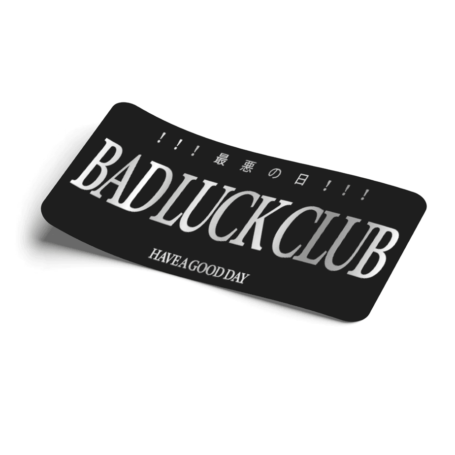Strictly Static Bad Luck Club Slap Sticker Decal - The Drivers HQ