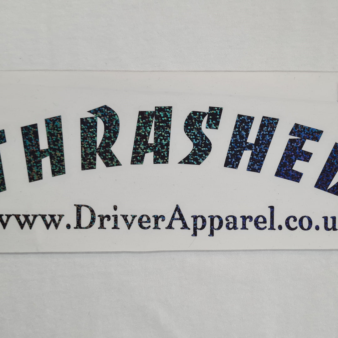 DRIVER APPAREL THRASHED DECAL 23cm