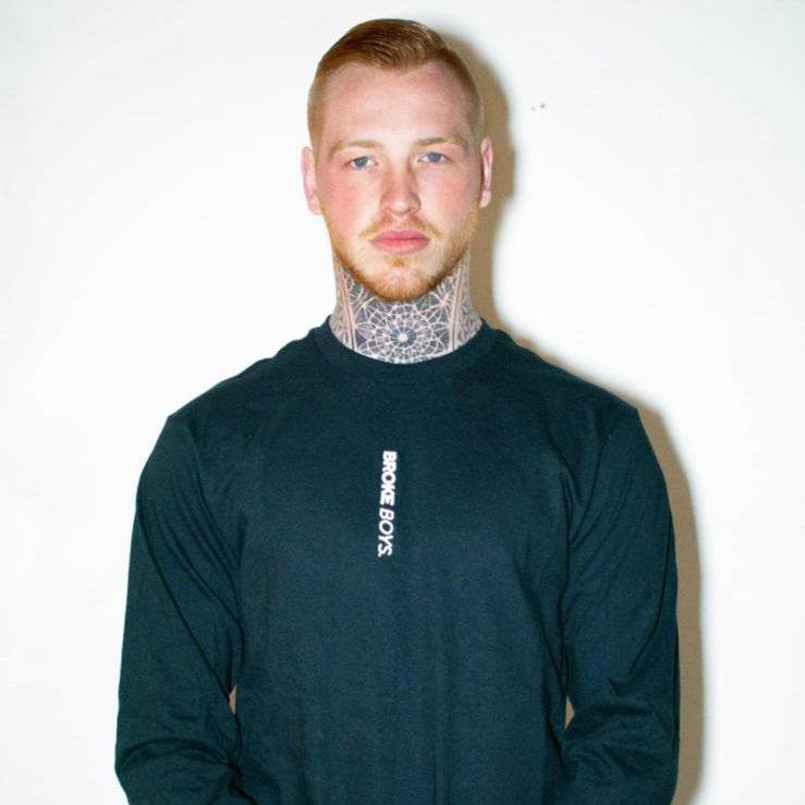 BROKE BOYS LONG SLEEVE 3D EMBROIDERED TEE - The Drivers HQ
