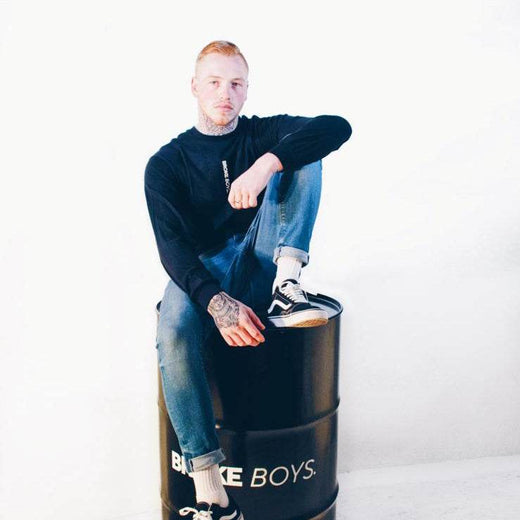 Broke Boys Long Sleeve 3D Embroidered Tee
