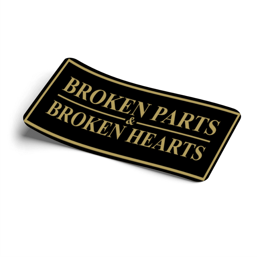 Strictly Static Broken Parts Broken Hearts Slap Sticker - The Drivers HQ
