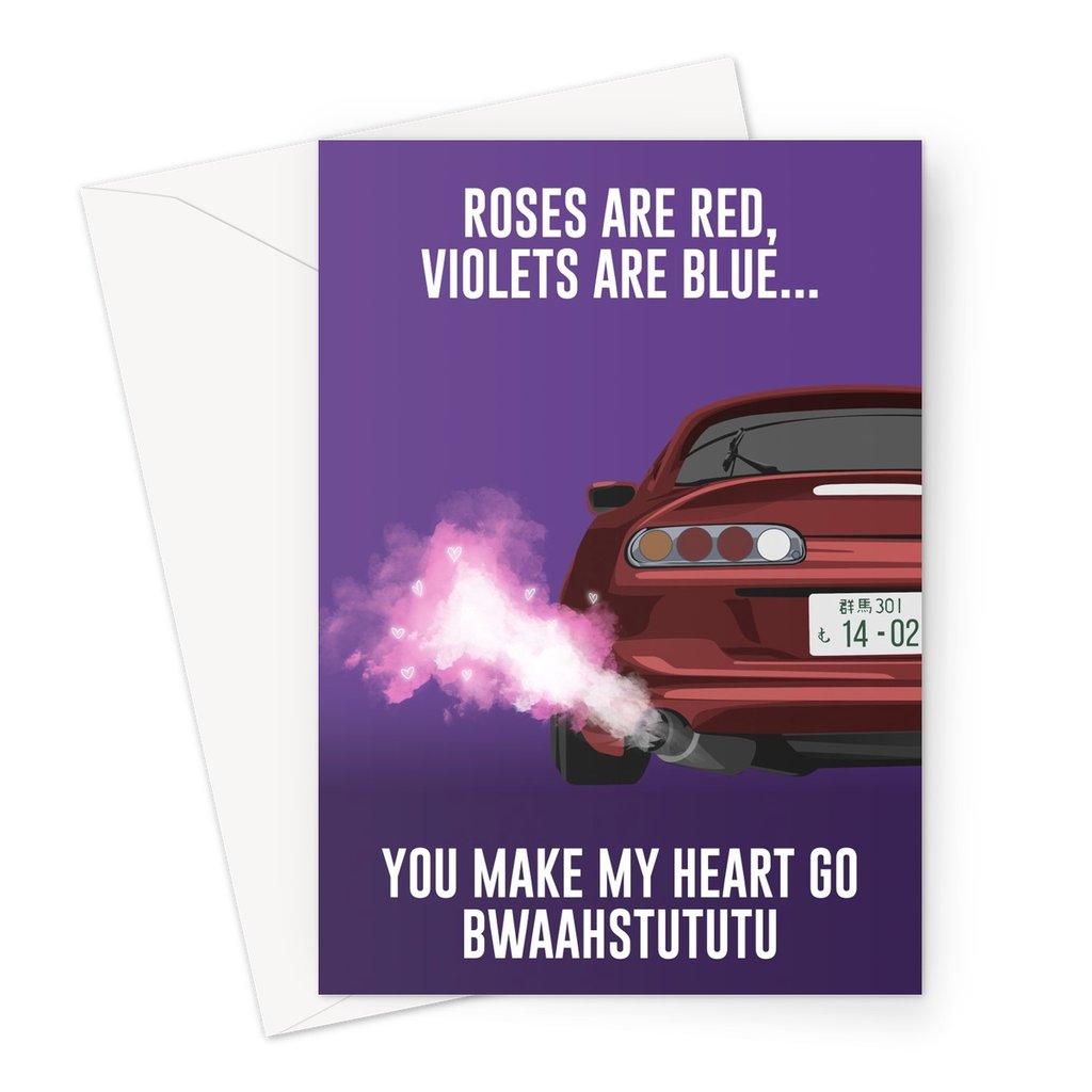 CAR CARDS BWAAHSTUTUTU V2 GREETING CARD