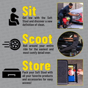 CHEMICAL GUYS SOFT STOOL ULTIMATE UTILITY DETAILING CART - The Drivers HQ