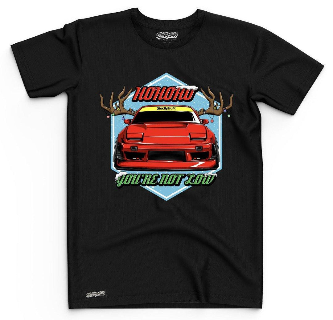 STRICTLY STATIC CHRISTMAS MODIFIED CAR T-SHIRT - BLACK