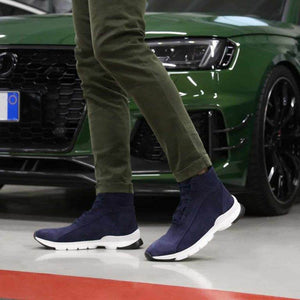 SPARCO MONZA LESMO ANKLE BOOTS / TRAINERS – BLUE - The Drivers HQ