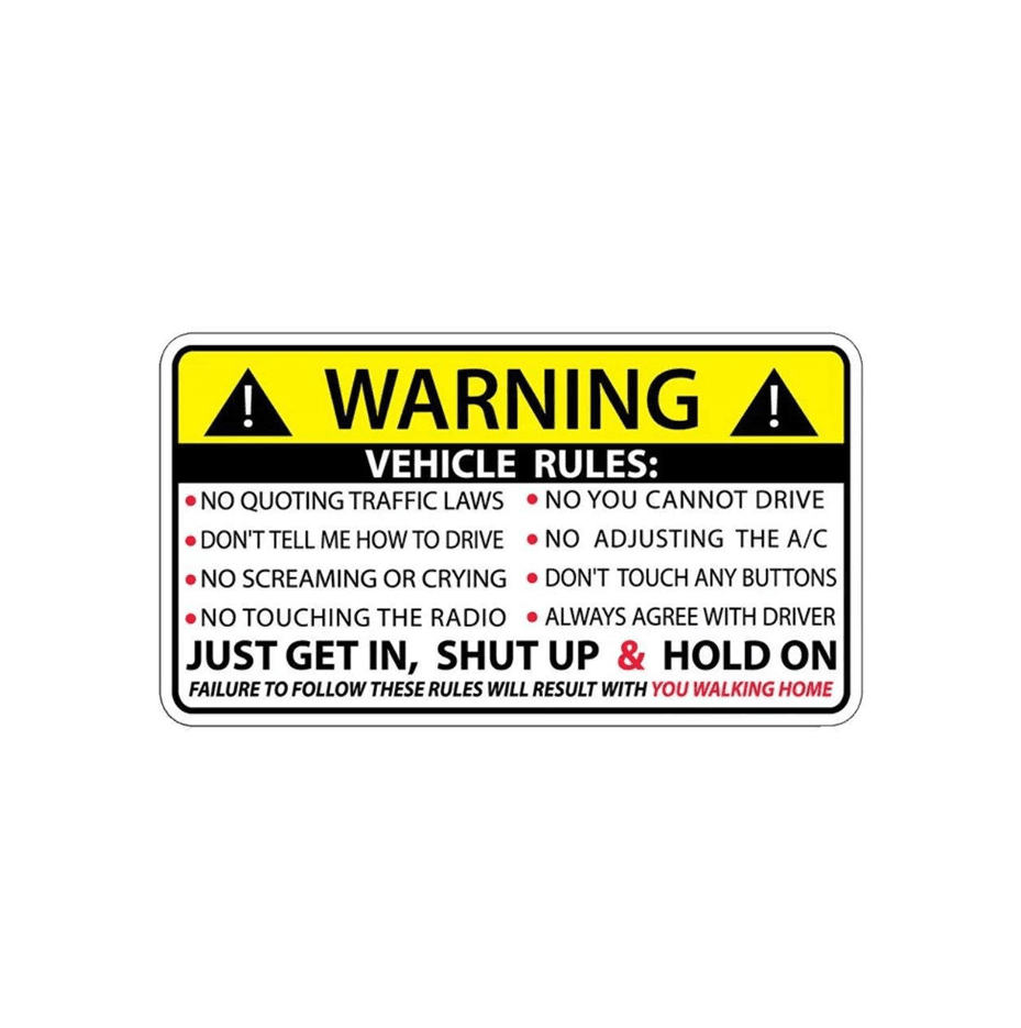 Strictly Static Get In & Shut Up Dash Sticker - The Drivers HQ