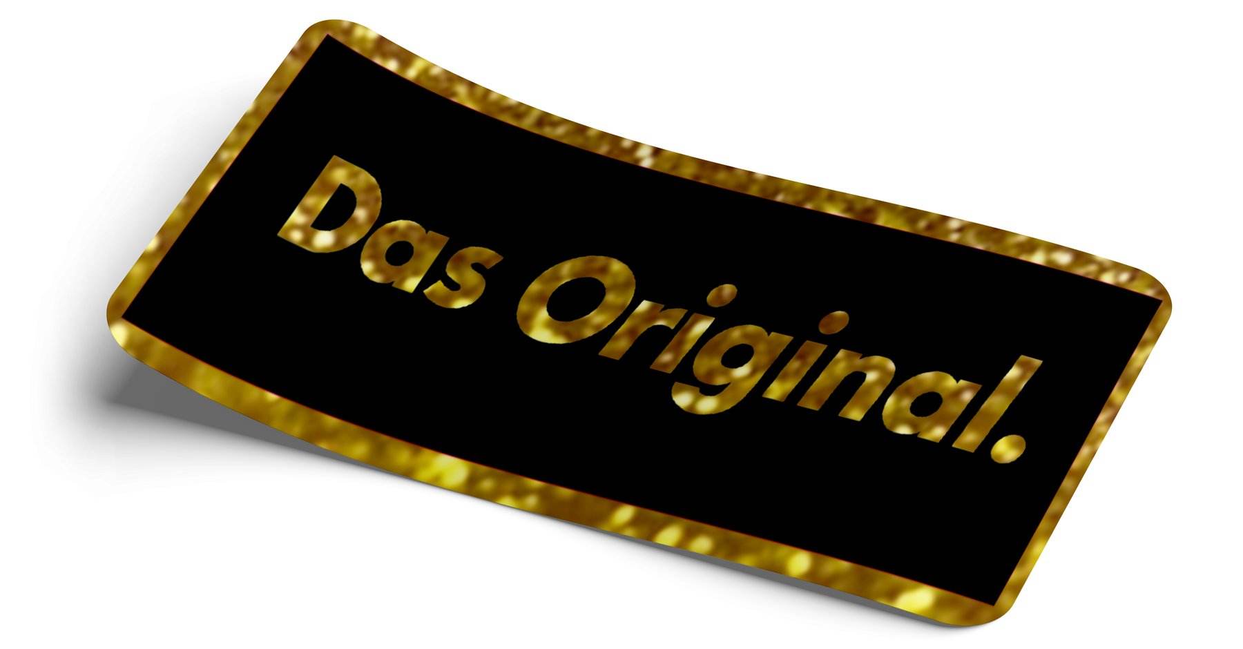 STRICTLY STATIC DAS ORIGINAL GOLD GLITTER SLAP STICKER - The Drivers HQ