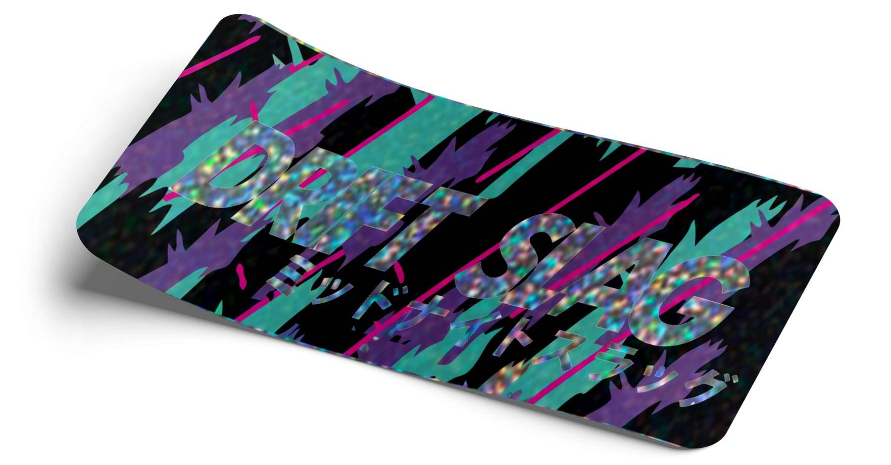 STRICTLY STATIC DRIFT SLAG GLITTER SLAP STICKER - The Drivers HQ