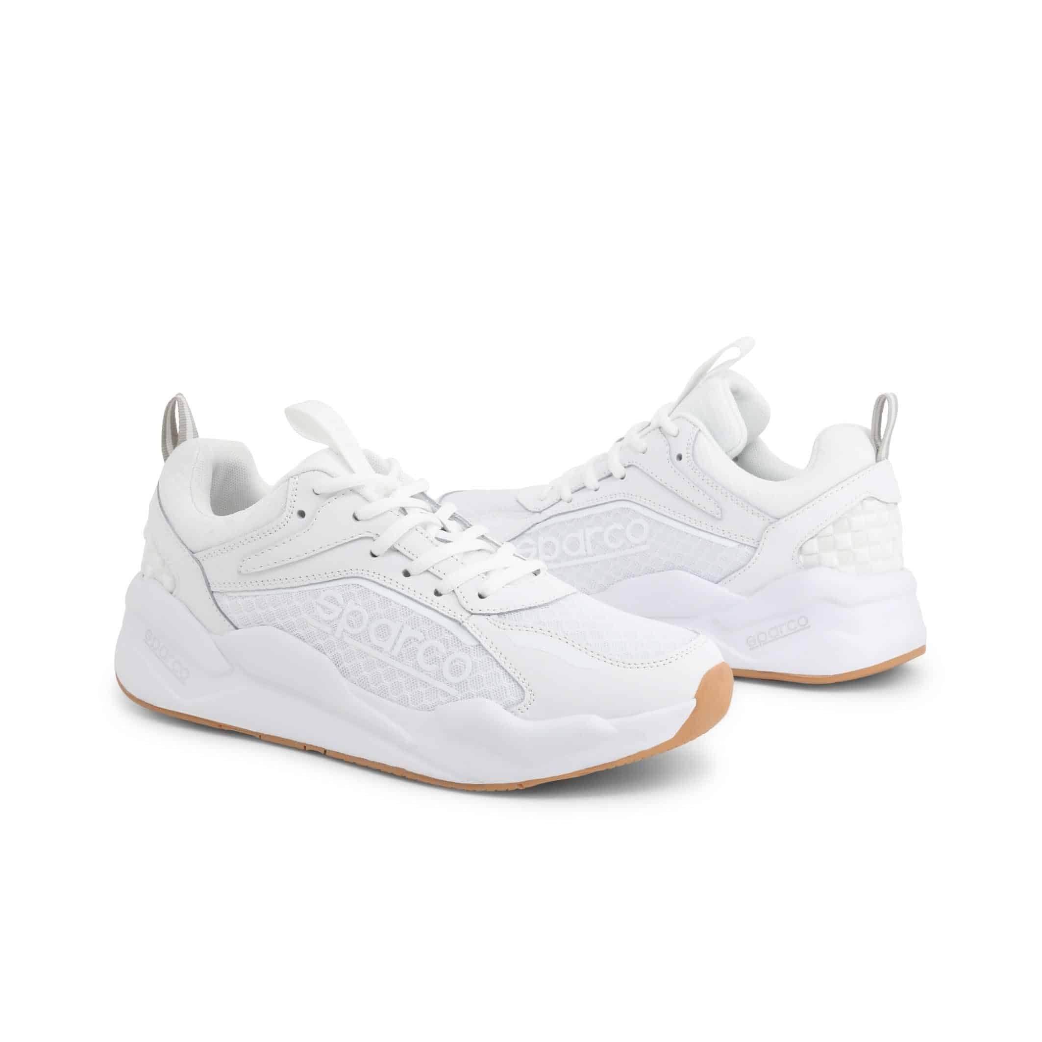 SPARCO SP-FX TRAINERS / SNEAKERS – WHITE - The Drivers HQ