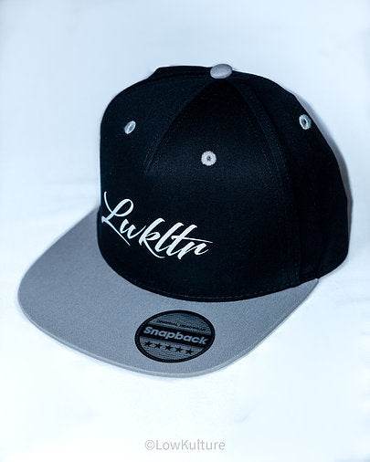 LOWKULTURE GREY/BLACK SWIRLY FLAT PEAK - The Drivers HQ