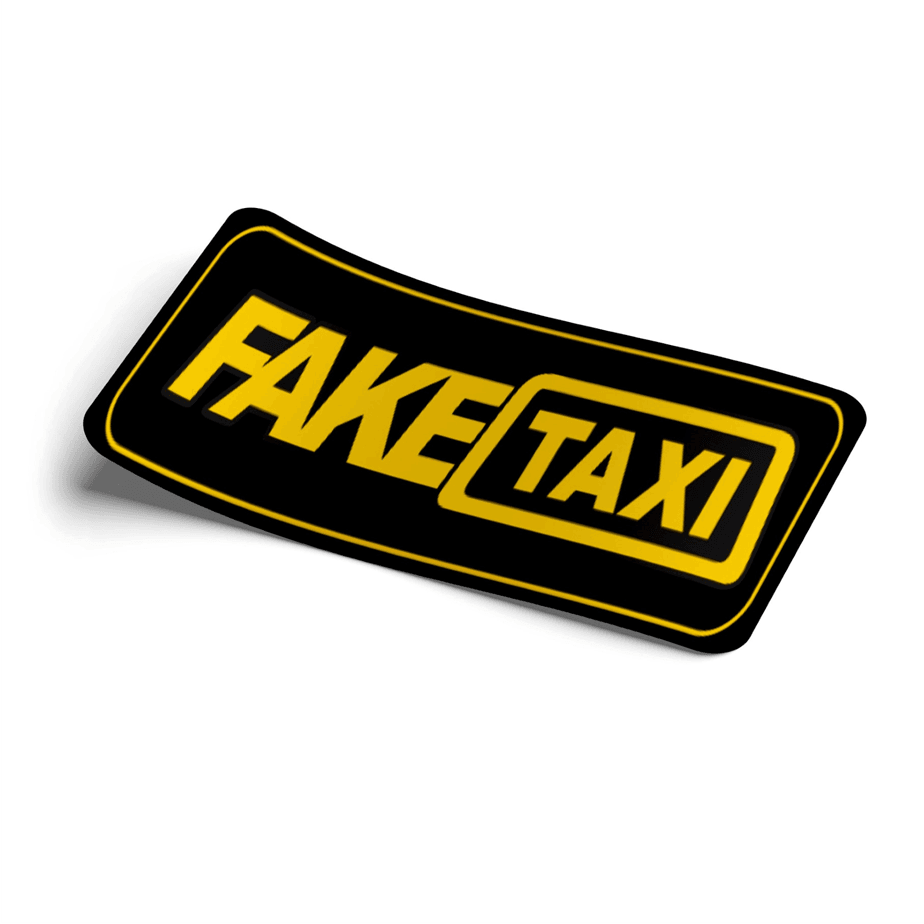 Strictly Static Fake Taxi (Black) Slap Sticker - The Drivers HQ