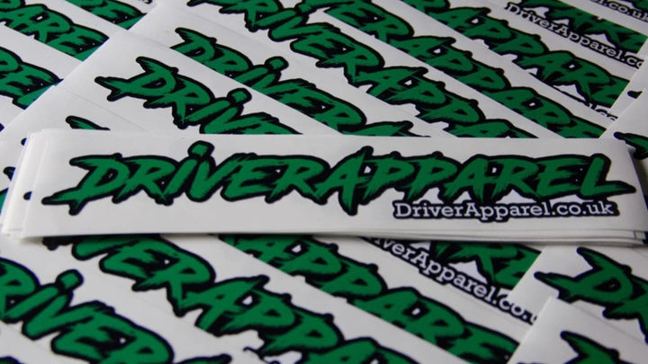 DRIVER APPAREL PRINTED STICKERS